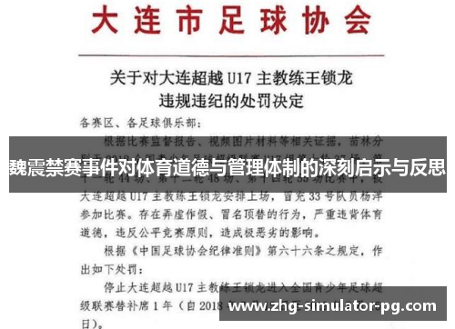 魏震禁赛事件对体育道德与管理体制的深刻启示与反思